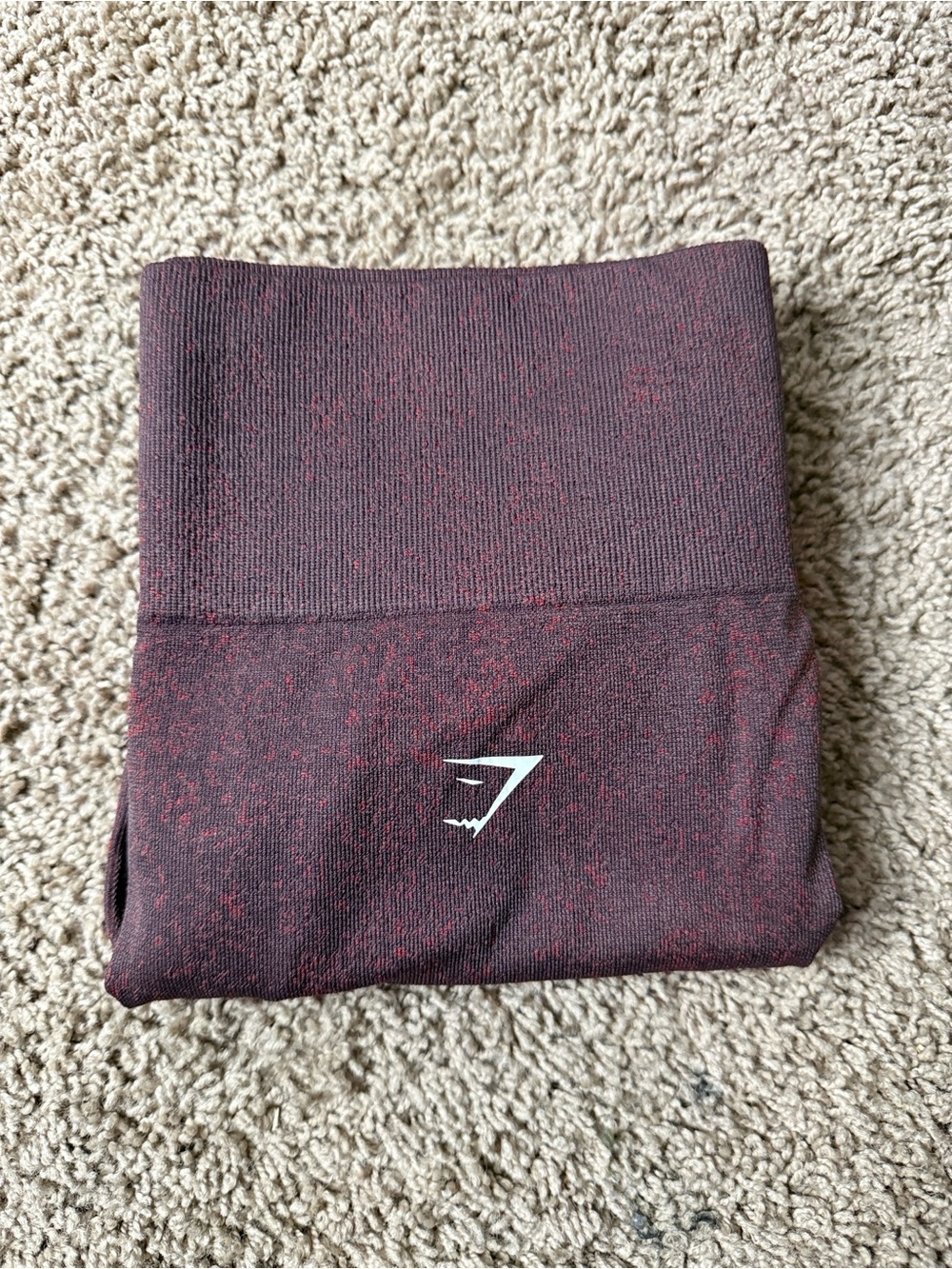 Gymshark Burgundy Speckled Seamless Leggings